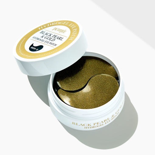 Petitfée Black Pearl & Gold Eye Patch